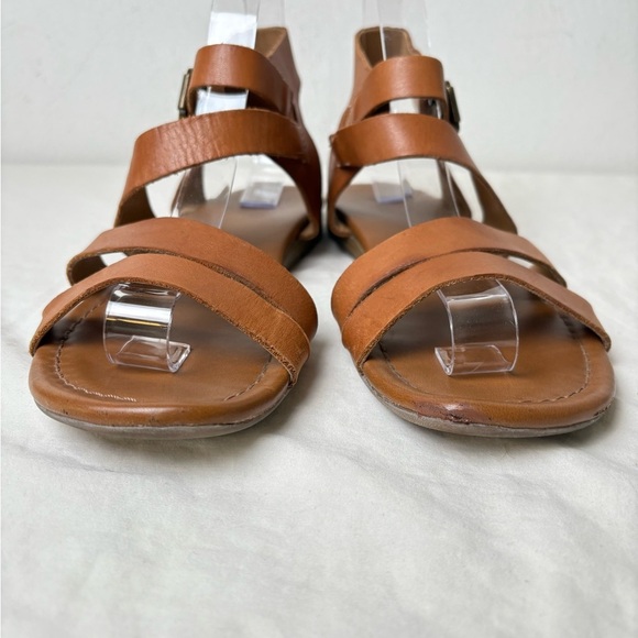 FRANCO SARTO Genji Leather Sandals Cognac Boho Minimalist Neutral 9 - Picture 6 of 16